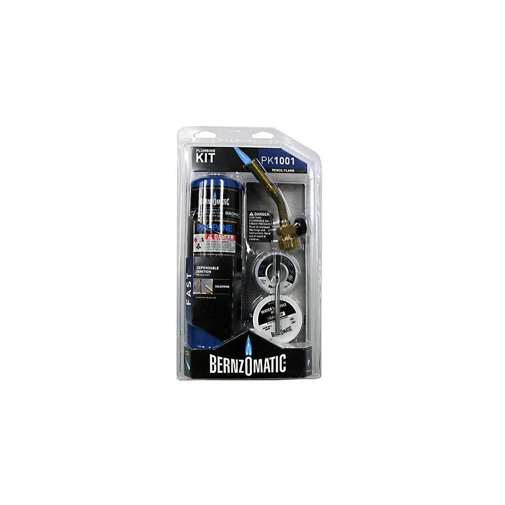 BERNZOMATIC Brazing Torch Propane Kit Pencil Reg / Gas & Accs PK1001TK 1 BERNZOMATIC Brazing Torch Propane Kit Pencil Reg / Gas & Accs PK1001TK