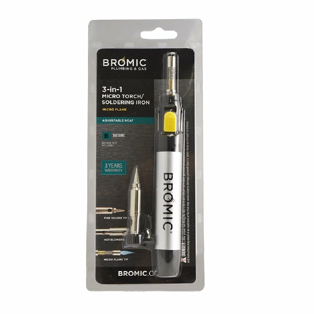 BROMIC 3In1 Manual Ignition Butane Soldering Iron 1811642 1 BROMIC 3In1 Manual Ignition Butane Soldering Iron 1811642