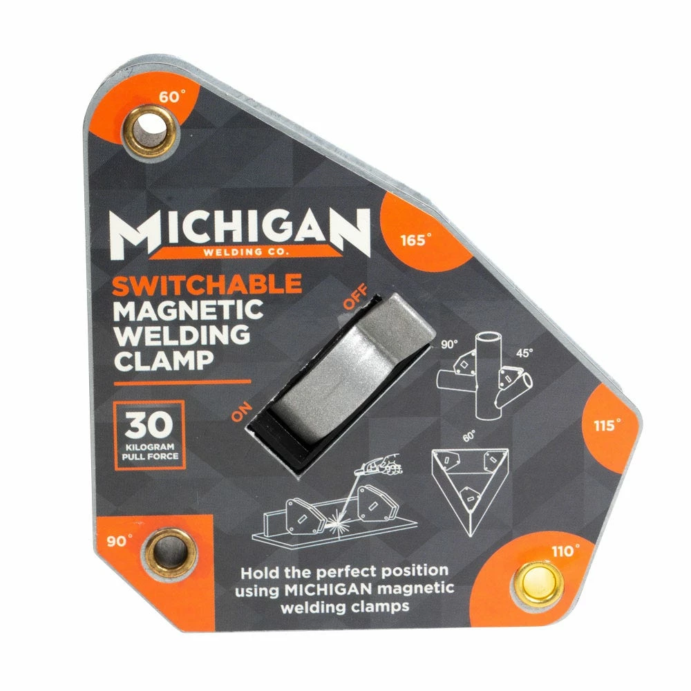 MICHIGAN Multi-Angle 30kgf Switchable Magnetic Welding Clamp MMAGMSW30 1 MICHIGAN Multi-Angle 30kgf Switchable Magnetic Welding Clamp MMAGMSW30