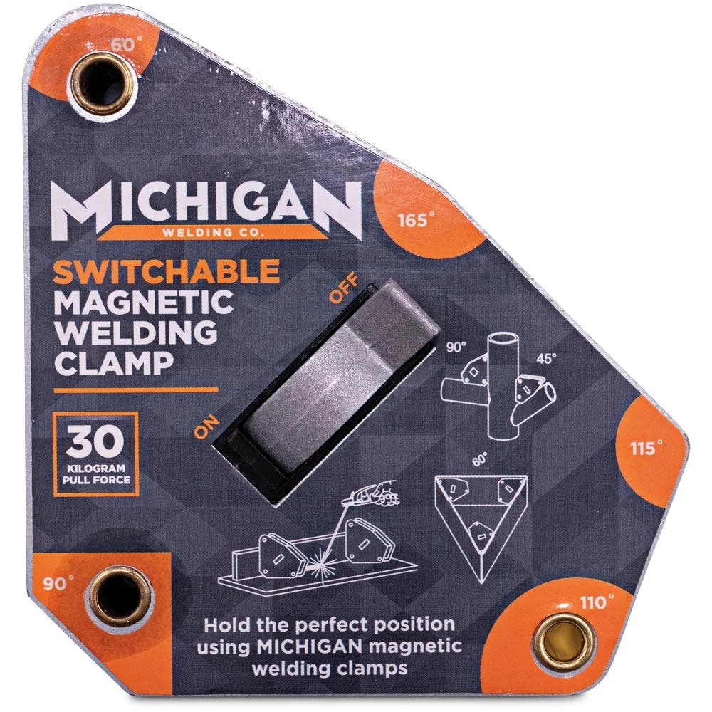 MICHIGAN Multi-Angle 30kgf Switchable Magnetic Welding Clamp MMAGMSW30 2 MICHIGAN Multi-Angle 30kgf Switchable Magnetic Welding Clamp MMAGMSW30 - Image 2