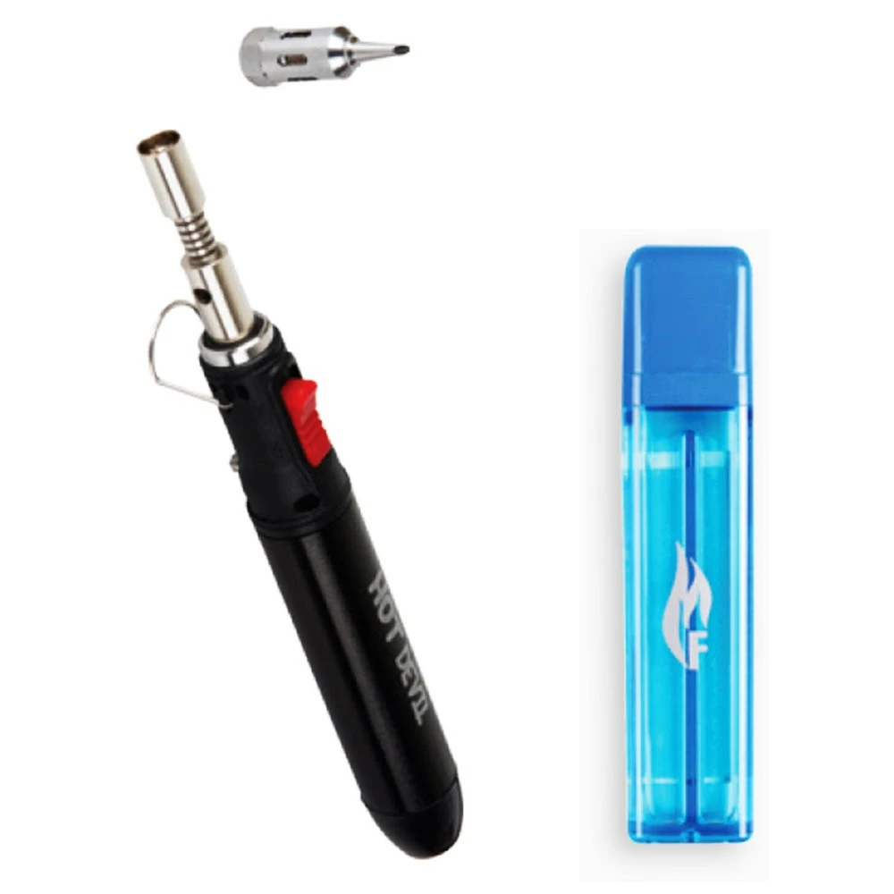 HOT DEVIL Slimline Soldering Iron Gas Kit 2In1 HT19372 1 HOT DEVIL Slimline Soldering Iron Gas Kit 2In1 HT19372
