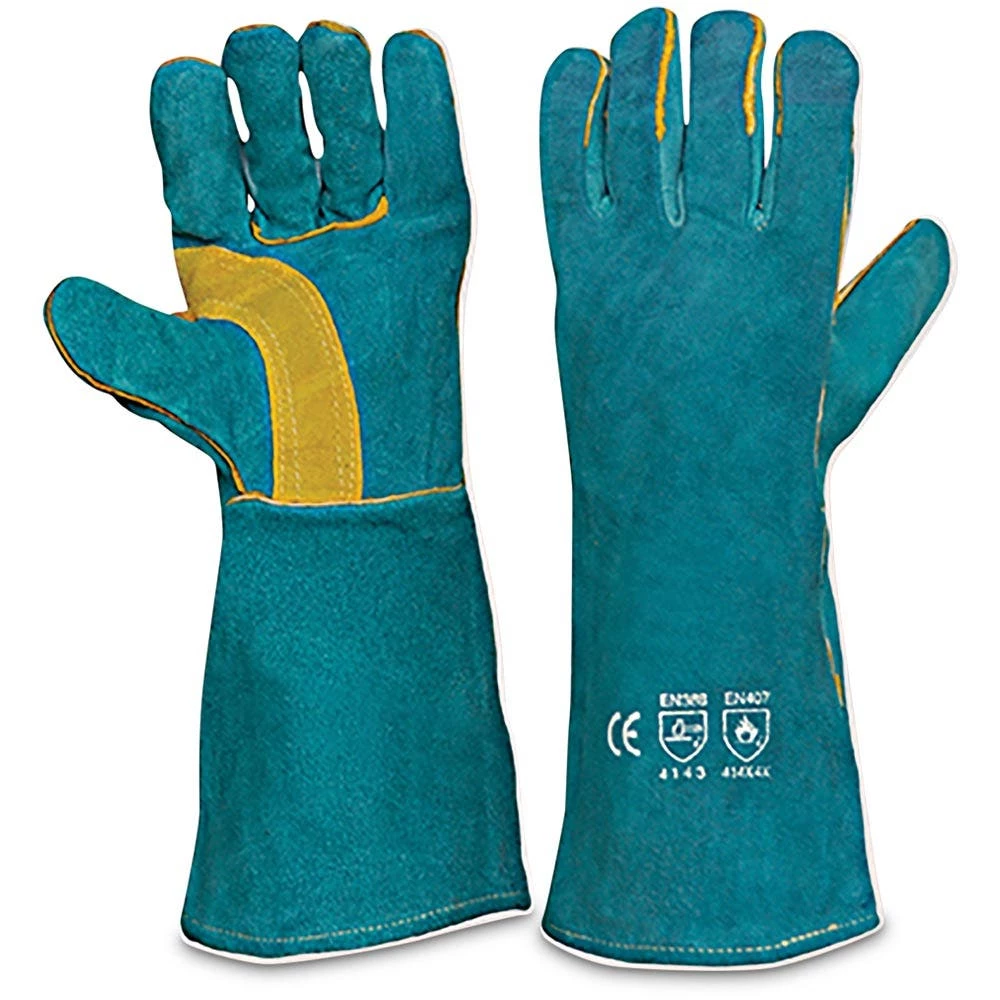 PROCHOICE Pyromate South Paw Left Hand Pair Welding Gloves Green & Gold Kevlar 1 PROCHOICE Pyromate South Paw Left Hand Pair Welding Gloves Green & Gold Kevlar