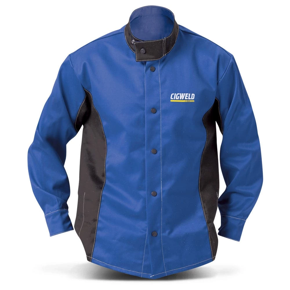 CIGWELD Welding Jacket Blue/Black 646771 1 CIGWELD Welding Jacket Blue/Black 646771