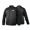 LINCOLN Black Leather Sleeved Welding Jacket - Size L K3106-L