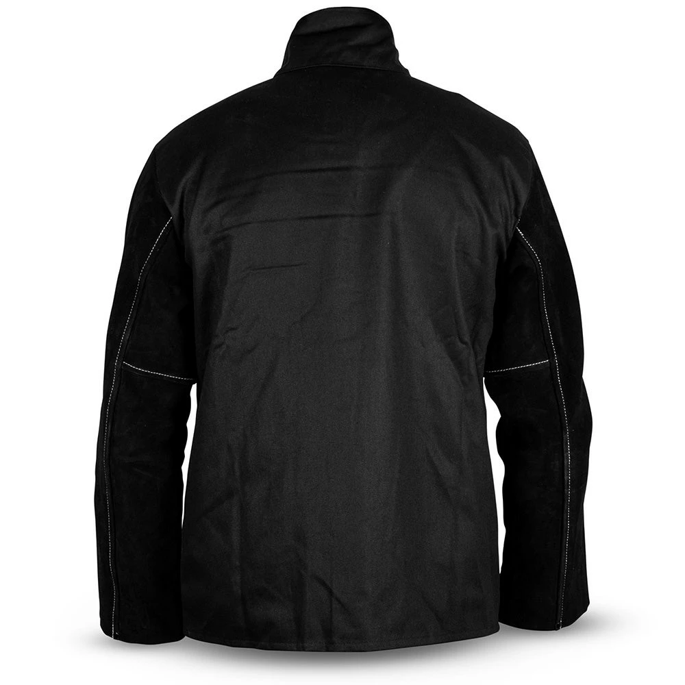 UNIMIG ROGUE Leather Sleeved Welding Jacket UMWJ-B-L 3 UNIMIG ROGUE Leather Sleeved Welding Jacket UMWJ-B-L - Image 3