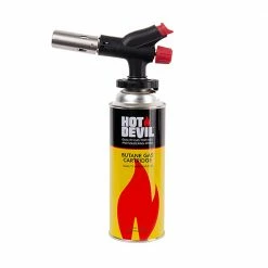 HOT DEVIL Butane Auto Ign Brazing Torch & Gas Canister BTS8023