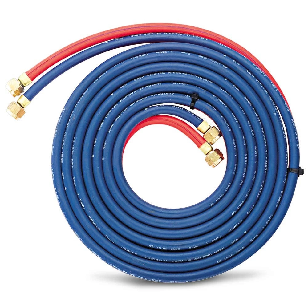 CIGWELD Comet Fitted 5m Twin Hose Oxy/Acet W/fittings 308693 1 CIGWELD Comet Fitted 5m Twin Hose Oxy/Acet W/fittings 308693
