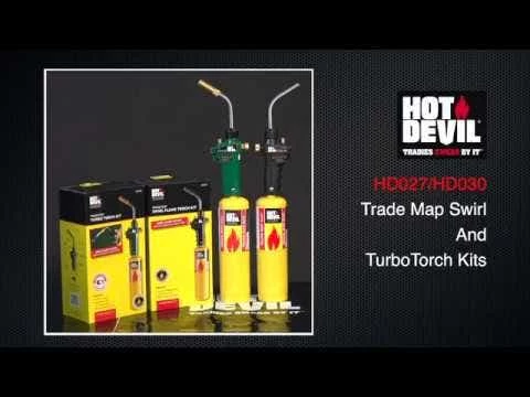 HOT DEVIL +40% Quicker Map-Pro Trig Act & Gas Brazing Torch Kit HD027 2 HOT DEVIL +40% Quicker Map-Pro Trig Act & Gas Brazing Torch Kit HD027 - Image 2